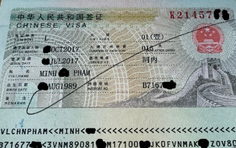 visa trung quốc