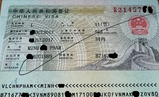 visa trung quốc