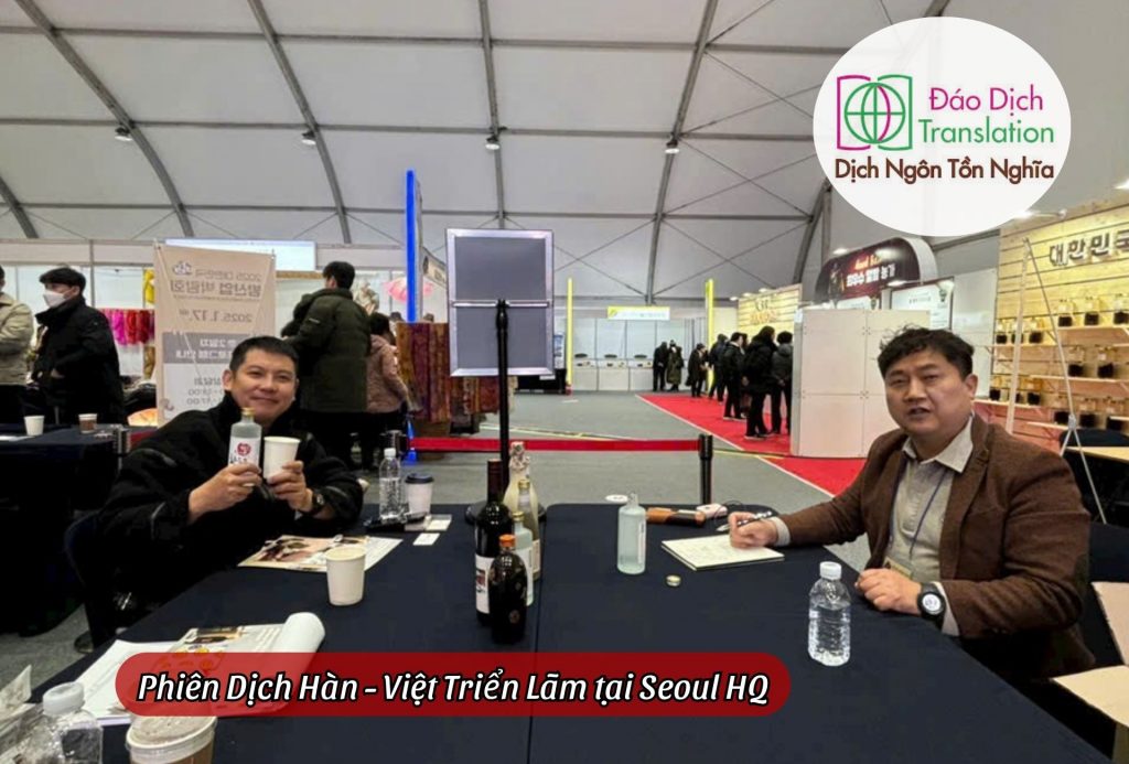 phien dich tai cac su kien suc khoe thiet bi y te tai han quoc
